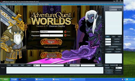 adventure quest world hacked.